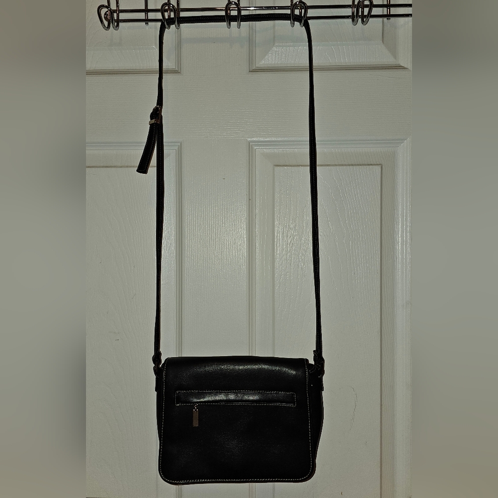 Black Leather Crossbody Bag